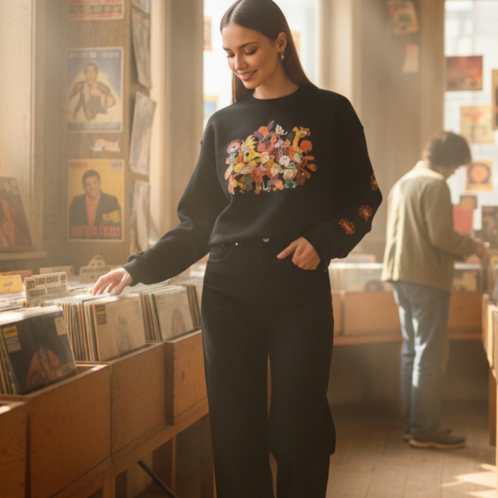 Nickelodean RUG RATS BLACK SWEATSWIRT - Picture 2 of 10